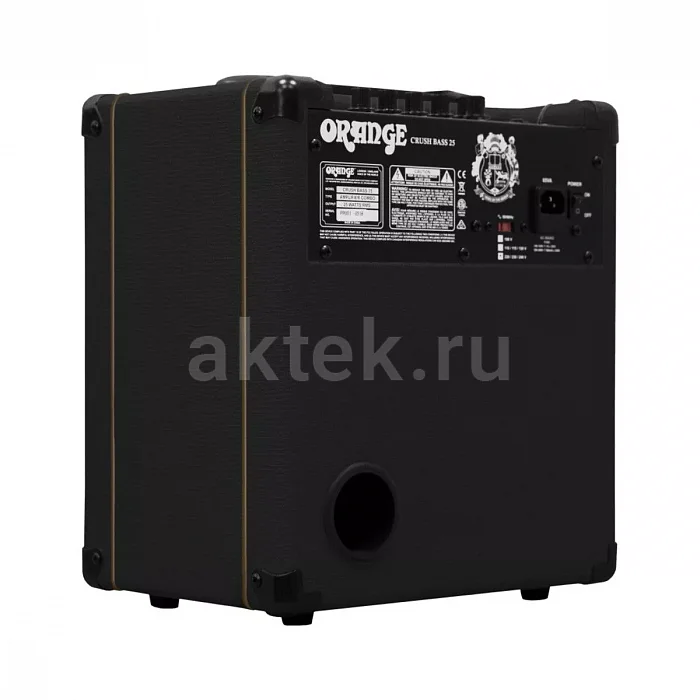 Orange CRUSH BASS 25 BK басовый комбоусилитель, черный, 25 Вт 5