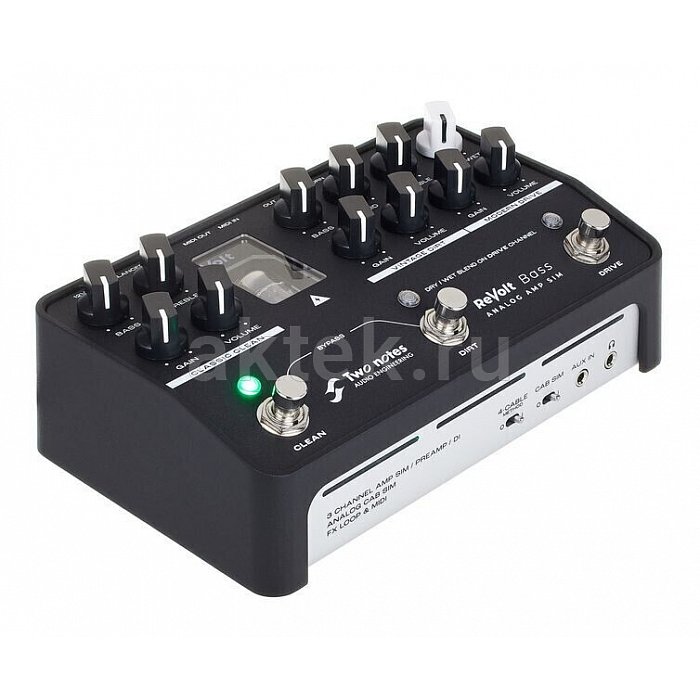 Басовая педаль эффектов Two Notes ReVolt Bass Preamp 10