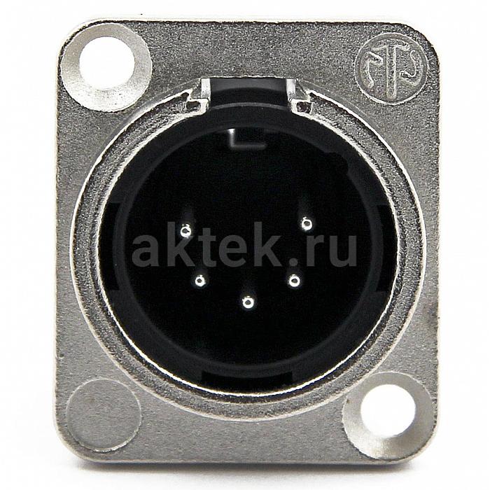 Neutrik NC5MD-L-1 панельный разъем XLR male 5 контактов