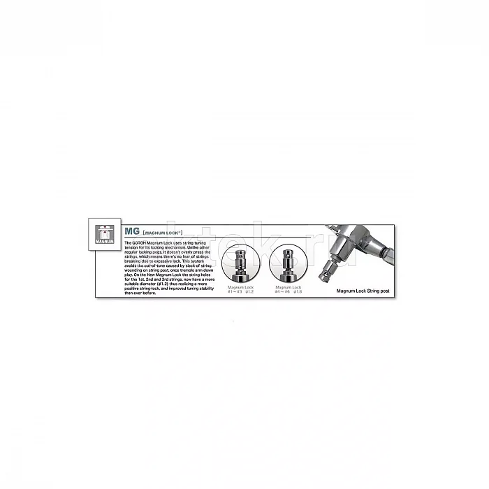 Gotoh SG381-MG-07-CK-(L6) локовые гитарные колки, схема 6L 6