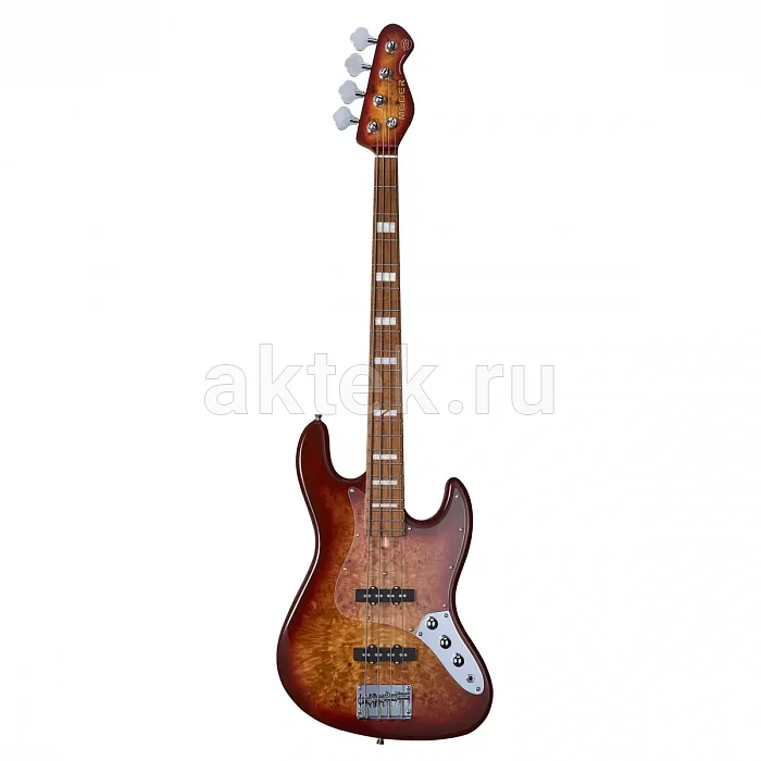 Mooer MBJ420 Red Burst бас-гитара, красный, корпус из тополя