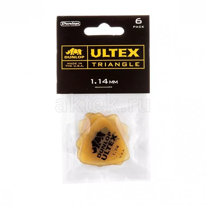 Dunlop 426P114 Ultex Triangle 6Pack медиаторы, 1,14 мм, 6 шт 4