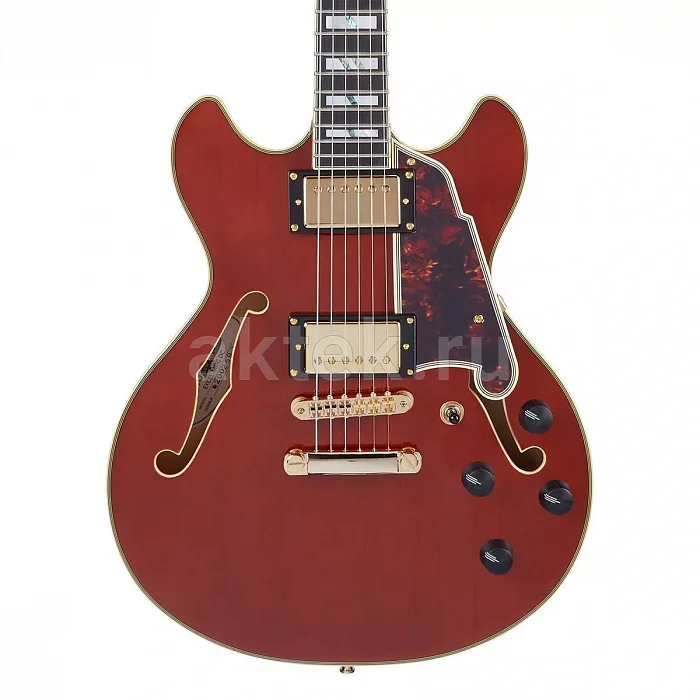 D'Angelico Excel Mini DC Viola полуакустическая гитара 4