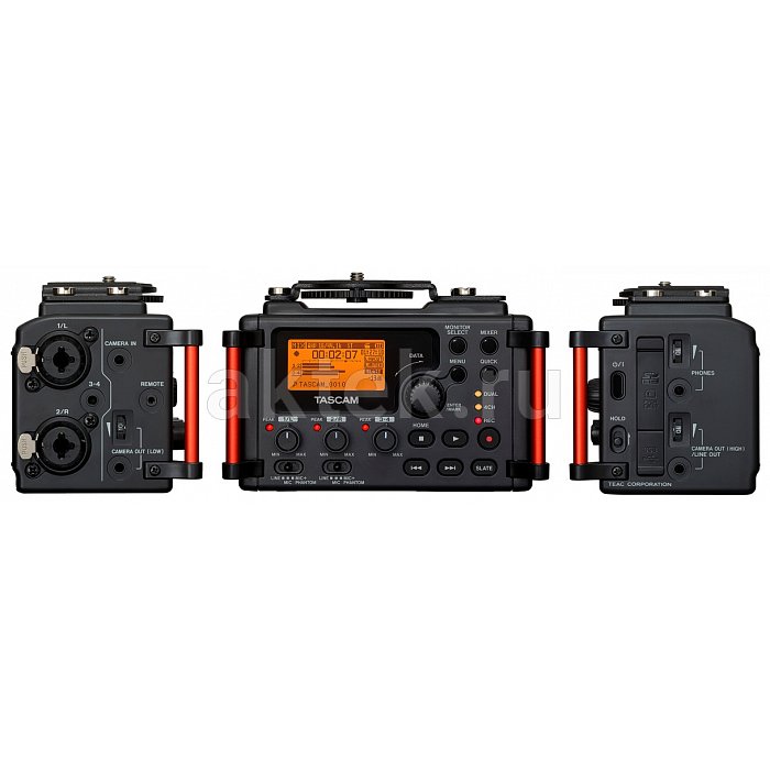 Tascam DR-60D MK2 многоканальный портативный аудио рекордер 2