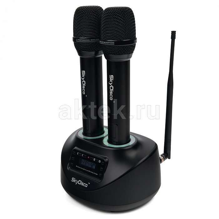 Беспроводные аккумуляторные радиомикрофоны SkyDisco MIC-WL26 черный 6