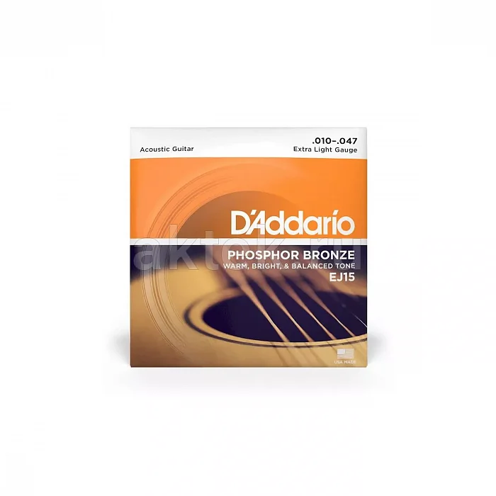 D'Addario EJ15 струны для акустической гитары, 10-47
