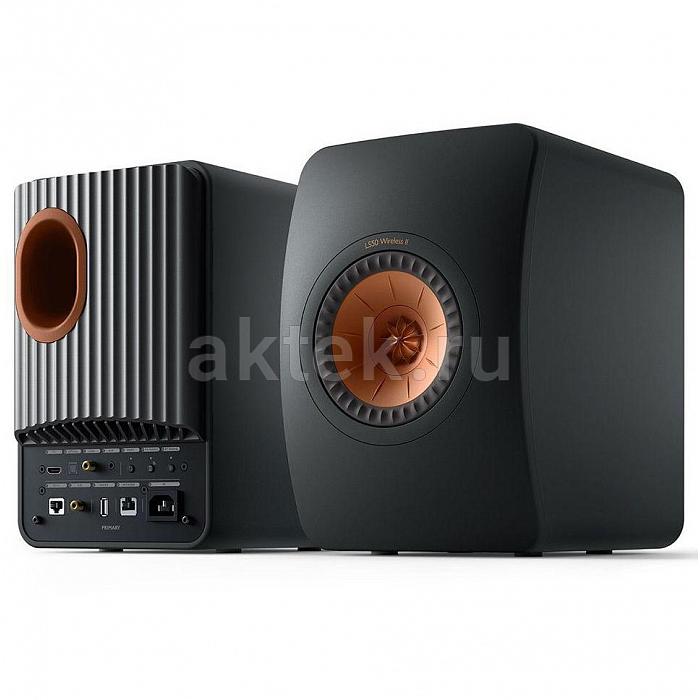 KEF LS50 Wireless II Carbon Black полочная акустика, 380 Вт, Roon