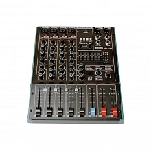 Nordfolk NFX-4USB аналоговый микшер, 4 ComboXLR-входа, 99 эффектов, Bluetooth