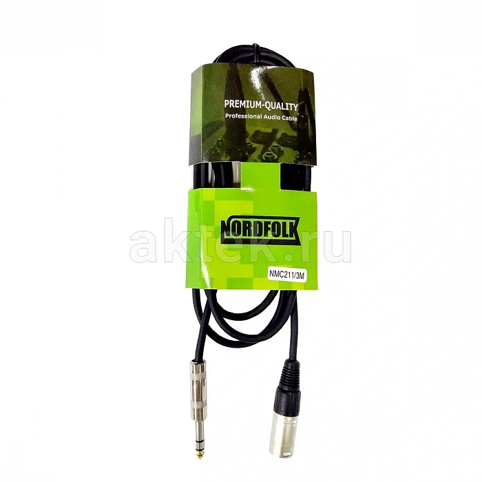 Nordfolk NMC211/3M кабель XLR–Jack 6,3, 3 м