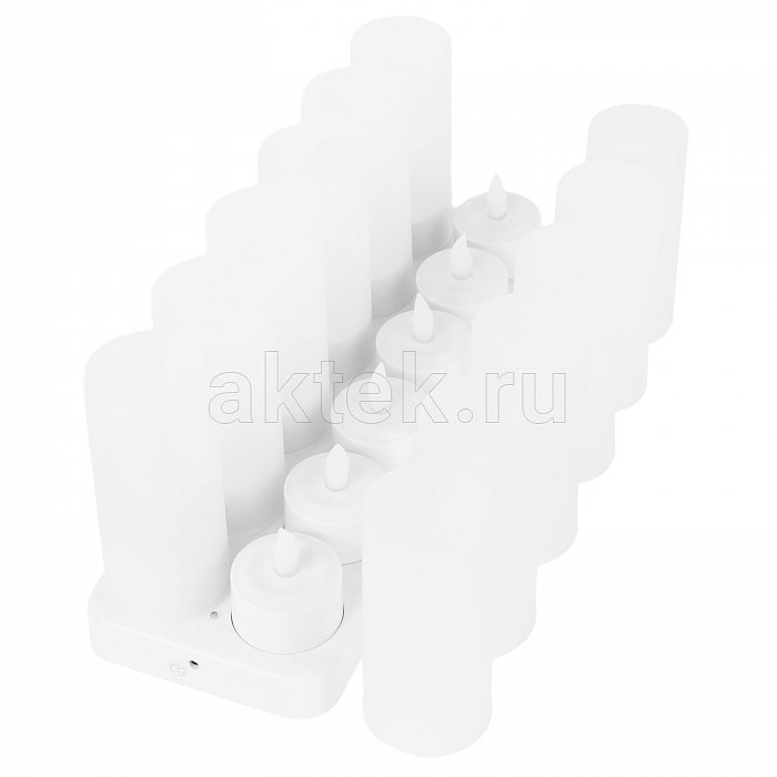 Набор чайных светодиодных свечей на аккумуляторе LED Candle 12 шт. 23