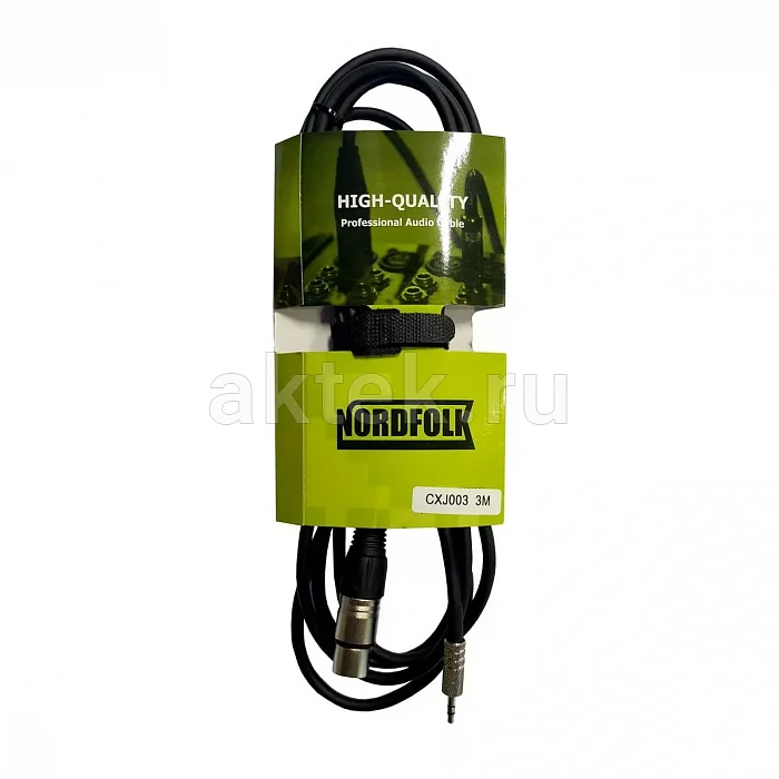 Nordfolk NXJ003 3M кабель XLR–Jack 3,5, плетёный экран