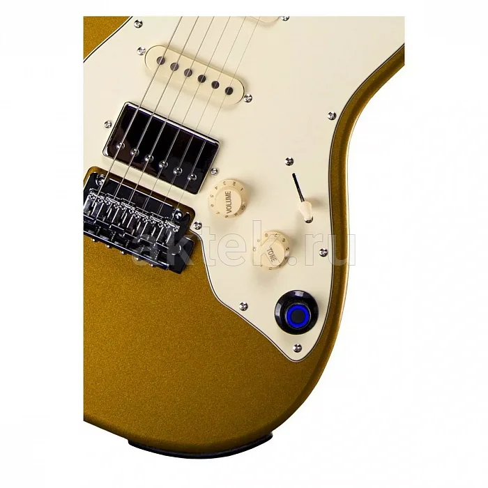 Mooer GTRS S800 электрогитара, золотистый, HSS, 22 лада 3