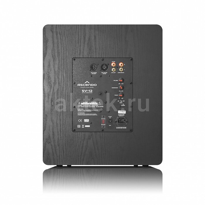 ASCENDO The 12 SUB ACTIVE VENTED Black сабвуфер 5