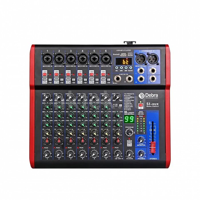 Аналоговый микшер с эффектами Debra SI-8UX