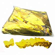 Металлизированное конфетти Бабочки 4,1 см золото 1кг
