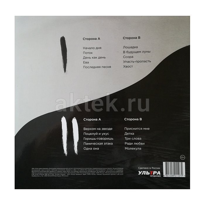 Виниловая пластинка НАЙК БОРЗОВ - МОЛЕКУЛА BLACK VINYL 12" 2
