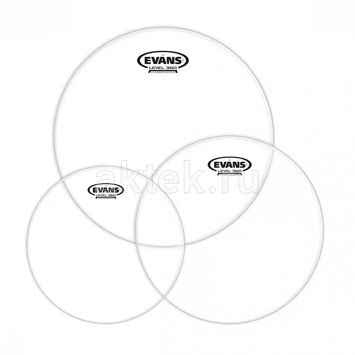 Evans ETP-G2CLR-R комплект пластиков томов 10″/12″/16″, двухслойные