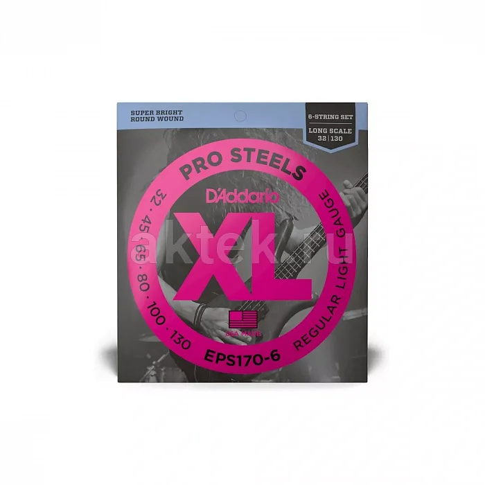D'Addario EPS170-6 струны для 6-струнной бас-гитары, 32-130