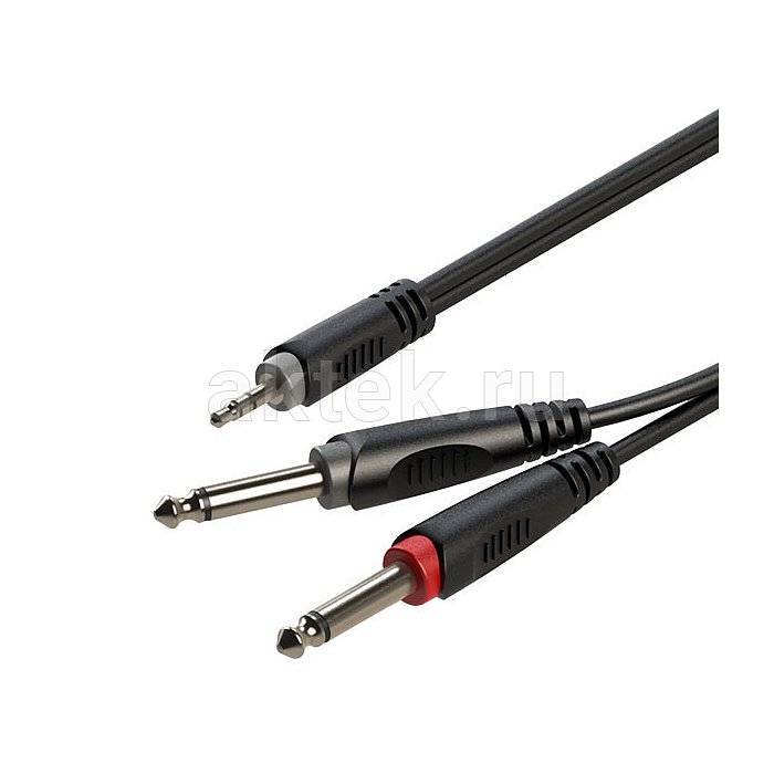 ROXTONE RAYC130/2 аудиокабель Jack 3,5–Jack 6,3, 2 м, 2×1×014 мм² 2