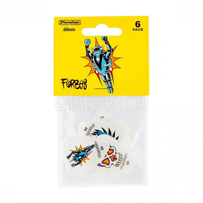 Dunlop BL100P060 Blackline Forbes S1 6Pack медиаторы, 0,6 мм 2