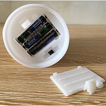 Восковая светодиодная LED свеча 12,5x7,5 слоновая кость 2