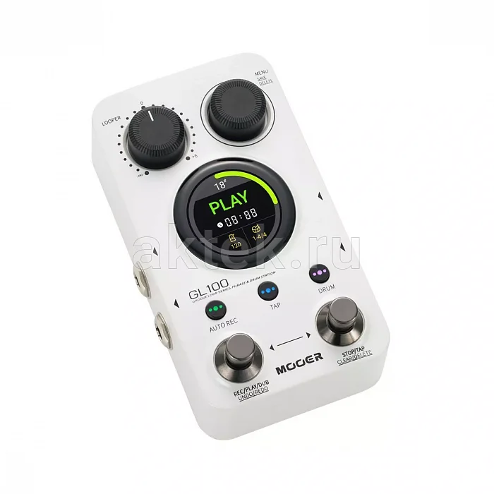Mooer GL100 гитарный лупер с сенсорным экраном 3