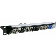 Neutrik NZP1RU-8 Рэковая панель высотой 1U для установки 8 разъемов 2