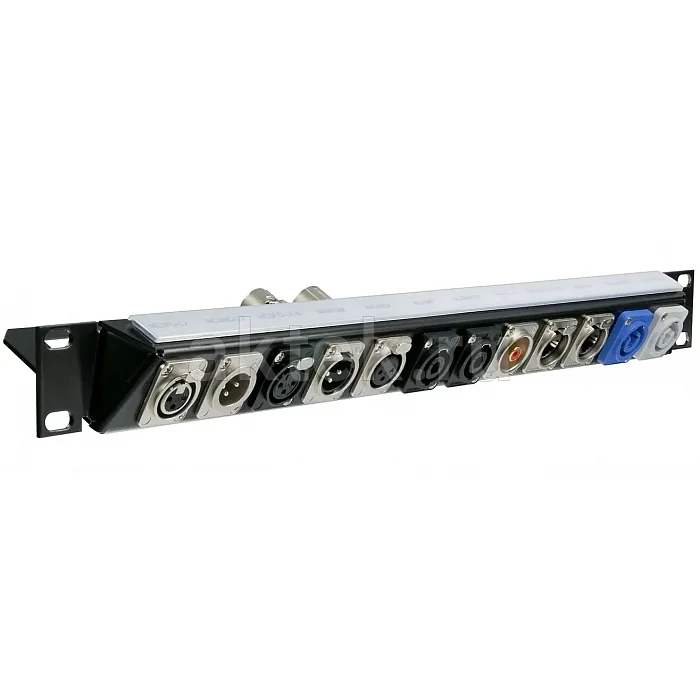 Neutrik NZP1RU-8 Рэковая панель высотой 1U для установки 8 разъемов 2