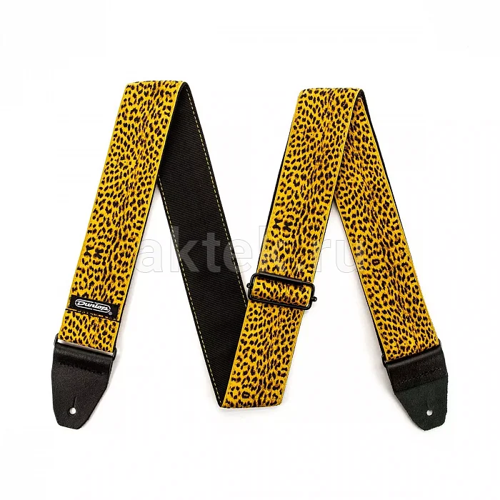 Dunlop D6725 Jaquard Leopardskin жаккардовый гитарный ремень, нагрузка 90 кг