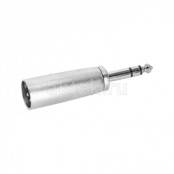 Adam Hall K4AJM3XM3 Silver адаптер TRS6.3-M-stereo–XLR-M 6