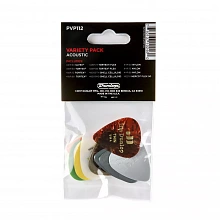 Dunlop PVP112 Variety Acoustic 12Pack медиаторы, нейлон, 12 шт 2