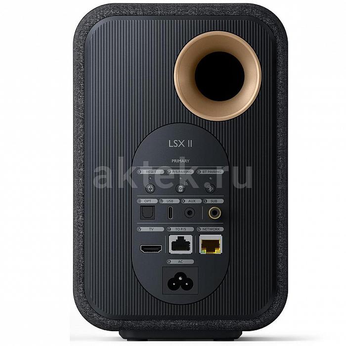 KEF LSX II Carbon Black полочная акустика, Wi-Fi, черный 3