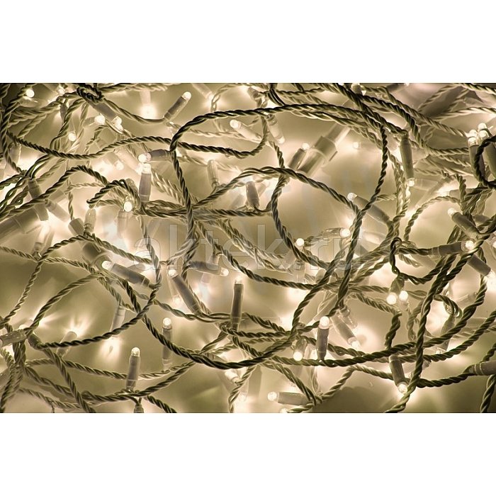 Гирлянда Дюраплей LED 20м 200 LED белый ПВХ белый 2