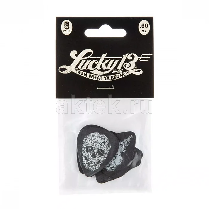 Dunlop L13BP100 Lucky 13 6Pack медиаторы, 1 мм, 6 шт 3