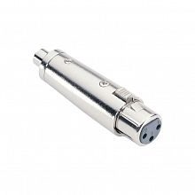 Adam Hall 7858 Silver адаптер RCA-F-mono–XLR-F