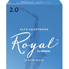 Трости для саксофона D`ADDARIO WOODWINDS RJB1020 ROYAL, ALTO SAX, #2, 10 BX