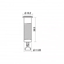 Hosco H-EP-JACK удлинённое стереогнездо для электрогитары 2 Hosco H-EP-JACK удлинённое стереогнездо для электрогитары 2