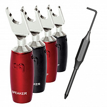 AudioQuest SureGrip 507 - SPADE ((6) Silver) разъём-лопатка