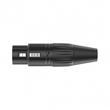 ROXTONE RX3FP-BT/50 разъём XLR, чёрный, гнездо 3 ROXTONE RX3FP-BT/50 разъём XLR, чёрный, гнездо 3