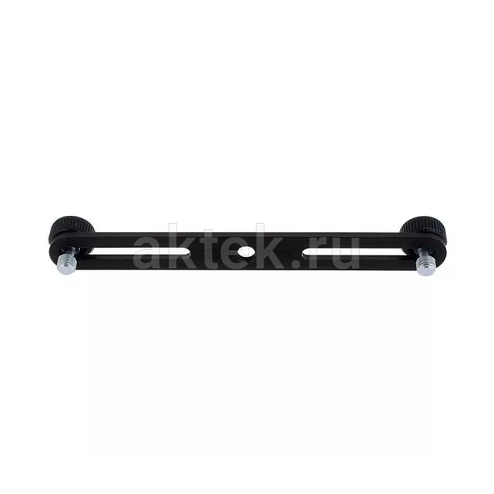 K&M 23550-300-55 алюминиевый держатель двух микрофонов, 60–172 мм, резьба 3/8″ 4