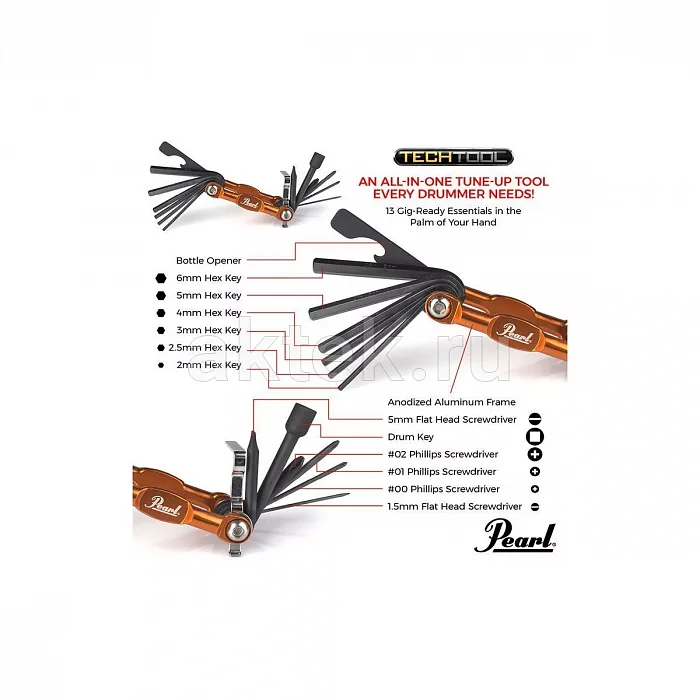 Pearl PTT13 Techtool инструмент для ударной установки 4