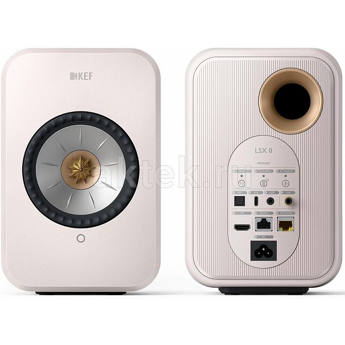 KEF LSX II Mineral White полочная акустика, Wi-Fi, Bluetooth 3