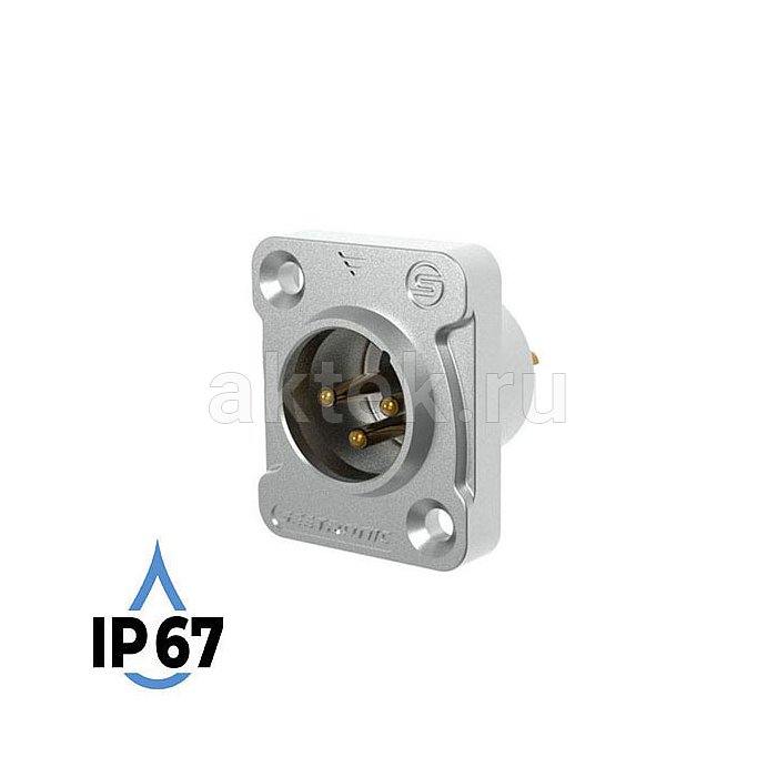 SEETRONIC J3F2C-W-67 панельный XLR-разъём male, IP67 2