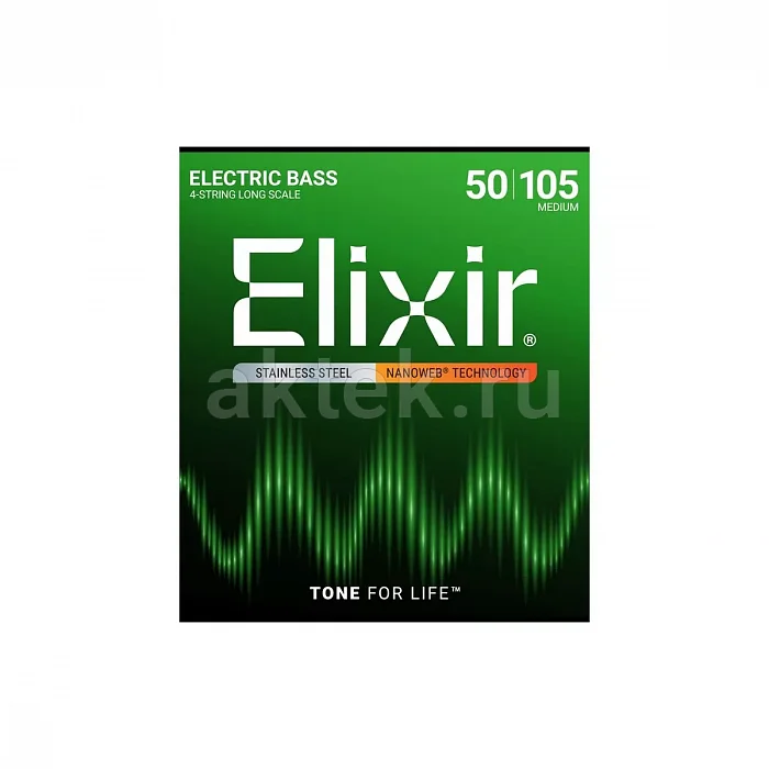 Elixir 14702 NanoWeb комплект струн, калибр 50-105, Medium