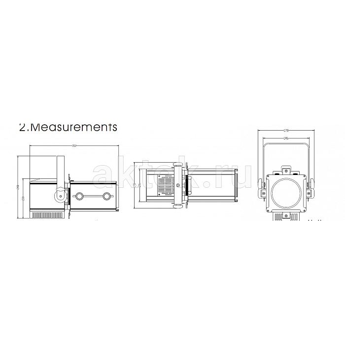 Прожектор Dialighting DT Profile 60 W z13-35 3