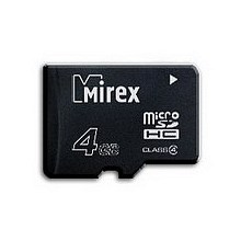 Карта памяти microSDHC Mirex 4 Gb Class 4 2