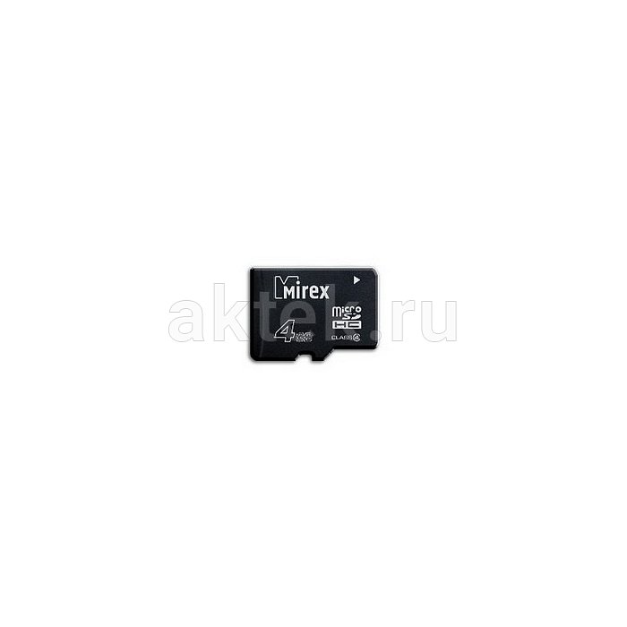 Карта памяти microSDHC Mirex 4 Gb Class 4 2