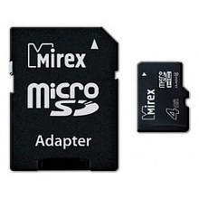 Карта памяти microSDHC+SD Mirex 4 Gb Class 4 2