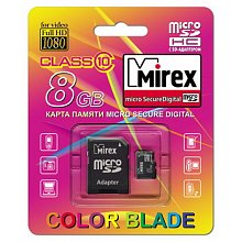   microSDHC+SD Mirex 8 Gb Class 10
