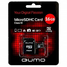   microSDHC+SD Qumo 16 Gb Class 10